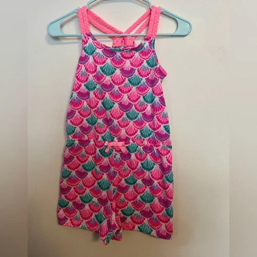 Tommy Bahama Pink and Teal Shell Romper